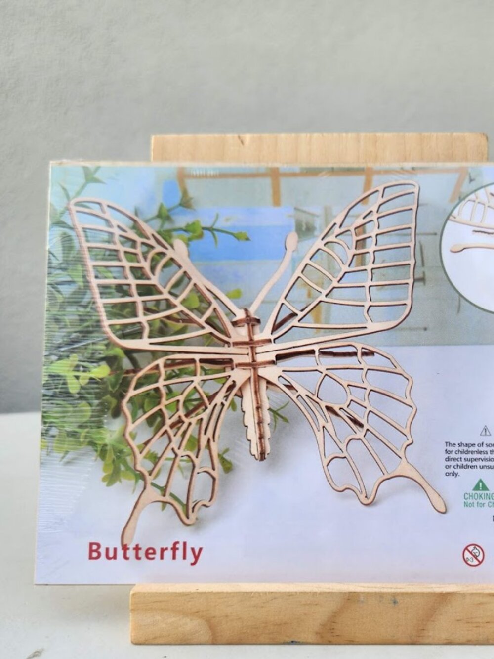 NEW 3D Wooden Butterfly Puzzle Insect Animal Model Kit STEM Crafts DIY Brain Tea